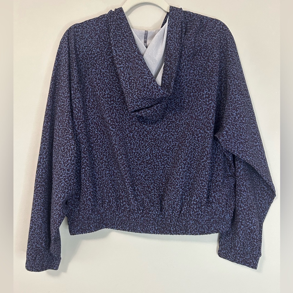 NWT Z by Zella Women's Black and Blue Bomber Jacket, Size S - Picture 5 of 6